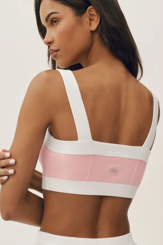 Cotton Cashmere Capri Dream-bh – solkysst rosa/vit