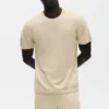 Cotton Cashmere Ever Soft kortärmat tröja – Sandy Beige