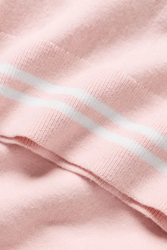 Cotton Cashmere My Serve kortärmad – solkysst rosa/vit