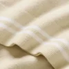 Cotton Cashmere My Serve kortärmat – sandbeige/vit