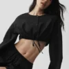 Cotton Cropped Real Deal långärmat – svart