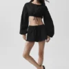 Cotton Cropped Real Deal långärmat – svart