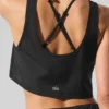 Cropped Sport Star Linnen – Svart