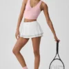 Damstrumpor med Lettuce Edge-kant – Vintage Pink
