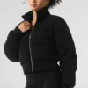Darling Stickat Puffer – Svart
