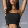 Denim Knit Garter Tank – Svart/Antracit