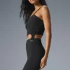 Denim Knit Garter Tank – Svart/Antracit
