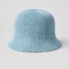 Denimstickad cloche - himmelsblå/mörk himmelsblå