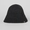 Denimstickad cloche – svart/antracit