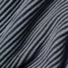 Denimstickad strumpebandströja – stålgrå/antracit