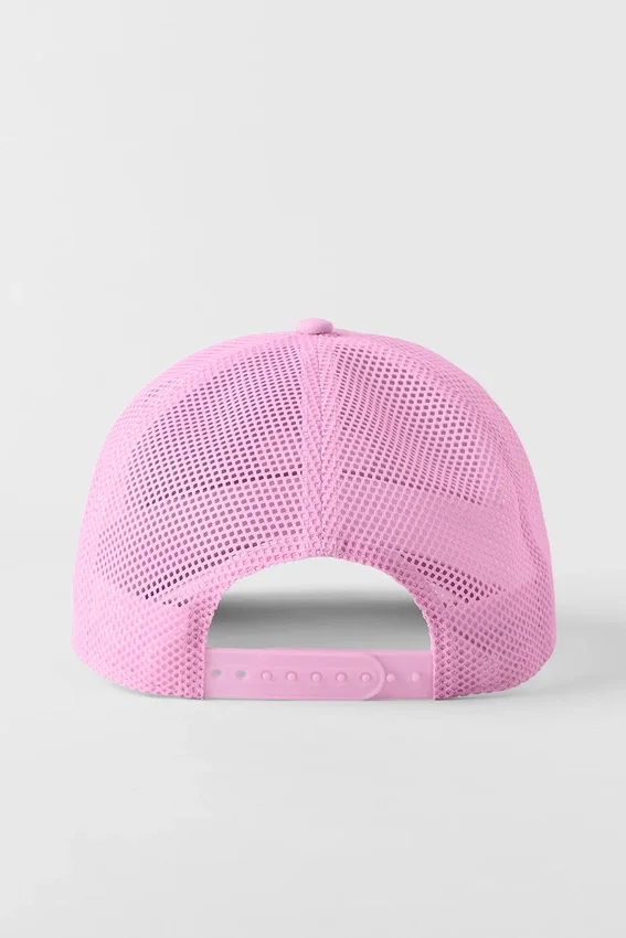 District Trucker-hat – Candy Heart Pink