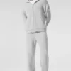 Domain Rib Knit Mjukisbyxor – Athletic Heather Grey