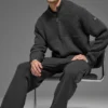 Domain Shift Rib Knit 1/4 Zip-tröja – Anthracite