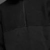 Domain Shift Rib Knit 1/4 Zip-tröja – Svart