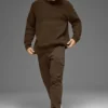 Domain Shift Rib Knit Stickat Crew – Espresso