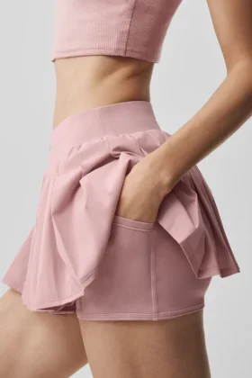 Double or Nothing tenniskjol – Vintage Pink