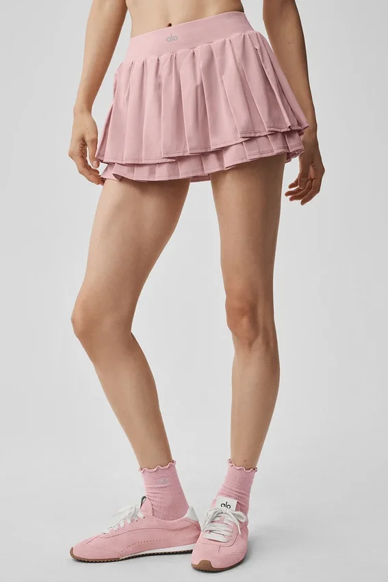 Double or Nothing tenniskjol – Vintage Pink
