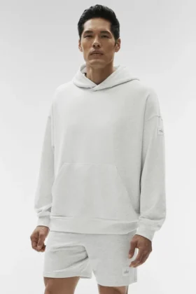 Double Take-huvtröja – vit melerad