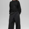 Dreamscape-byxor med High-Waist (korta) – svarta
