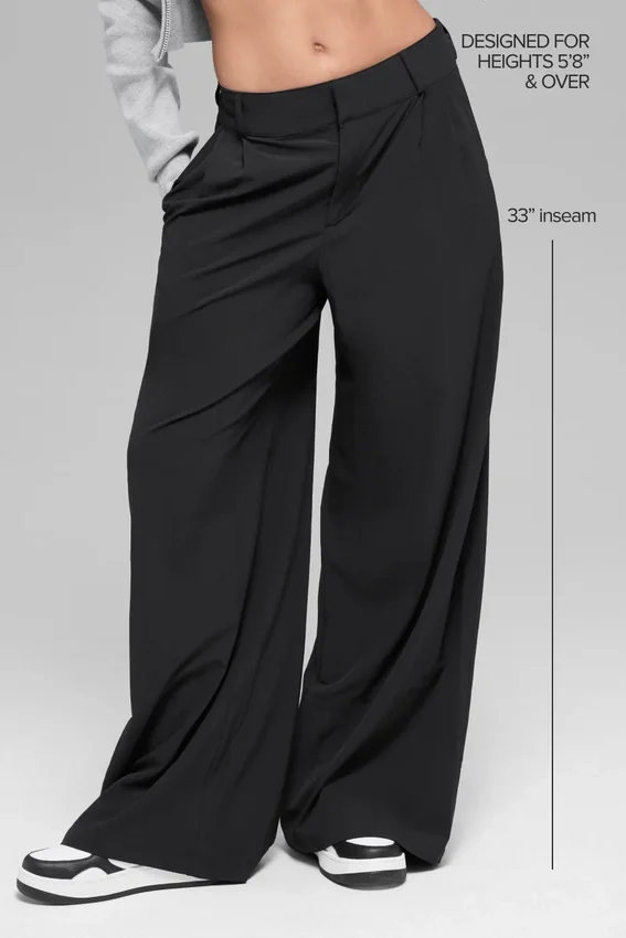 Dreamscape-byxor med High-Waist (långa) – Svart