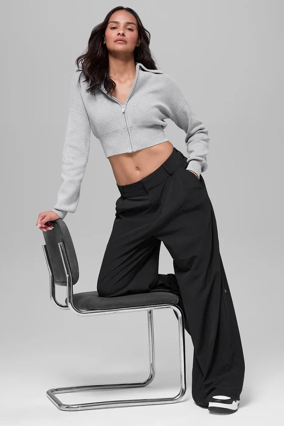 Dreamscape-byxor med High-Waist (långa) – Svart