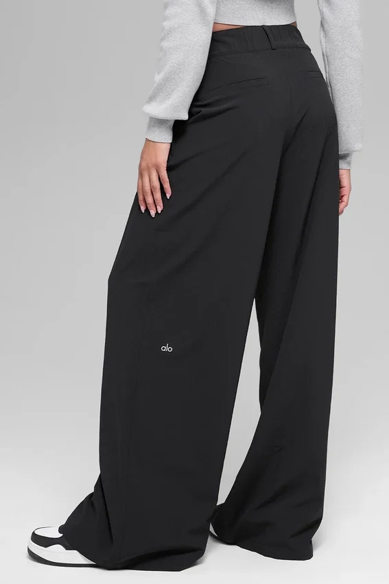 Dreamscape-byxor med High-Waist (långa) – Svart