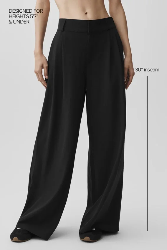 Dreamscape-byxor med High-Waist (Regular) – Svart