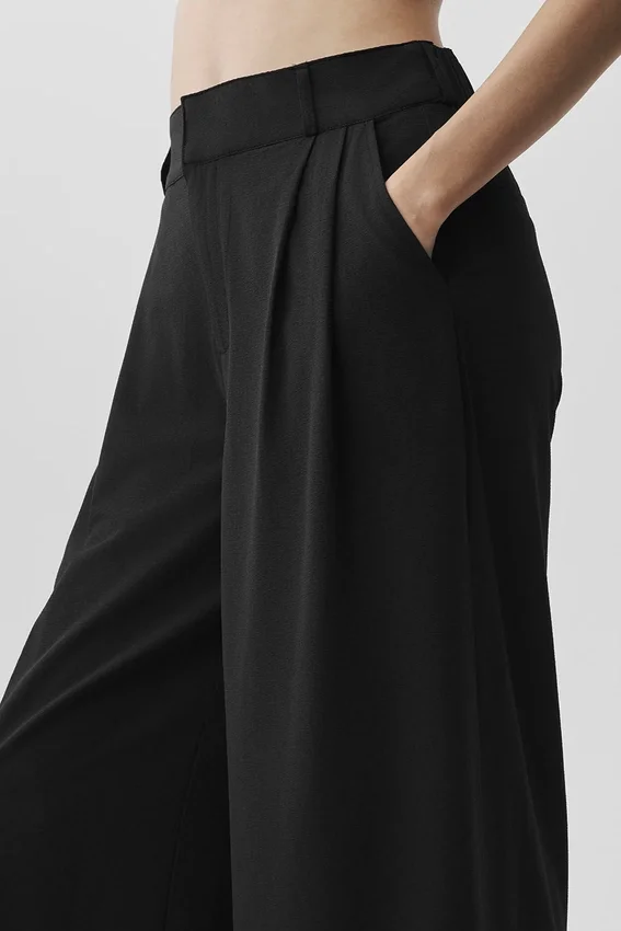 Dreamscape-byxor med High-Waist (Regular) – Svart