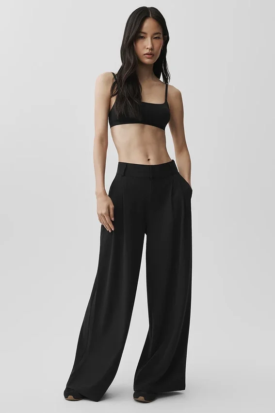 Dreamscape-byxor med High-Waist (Regular) – Svart