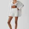 5" Airbrush-High-Waist Biker Short – Vit