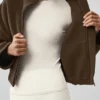 Dubbelsidig ulljacka i City Girl-stil – Espresso