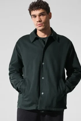 Edition Sueded Jacket – Charcoal Green