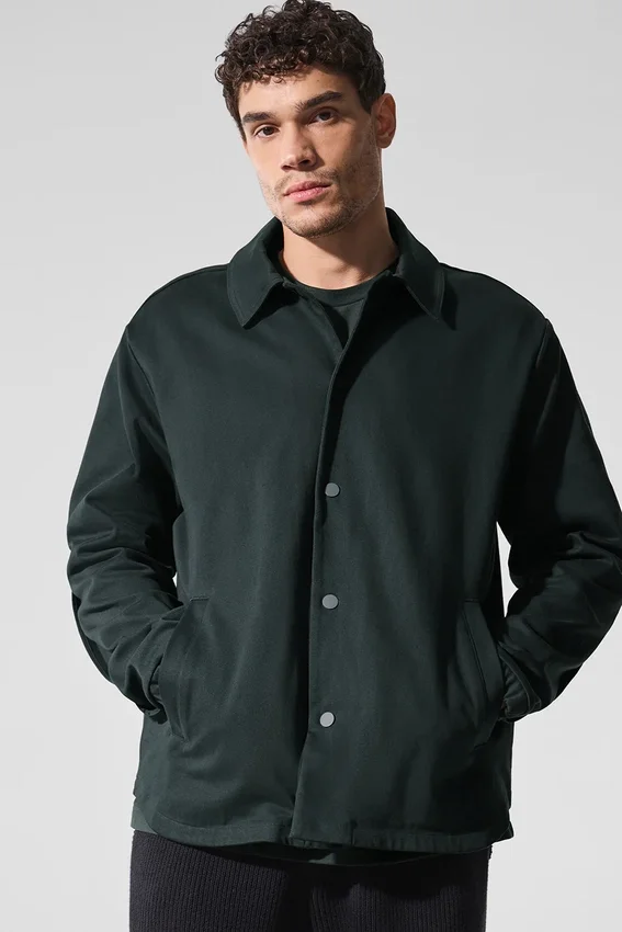Edition Sueded Jacket – Charcoal Green