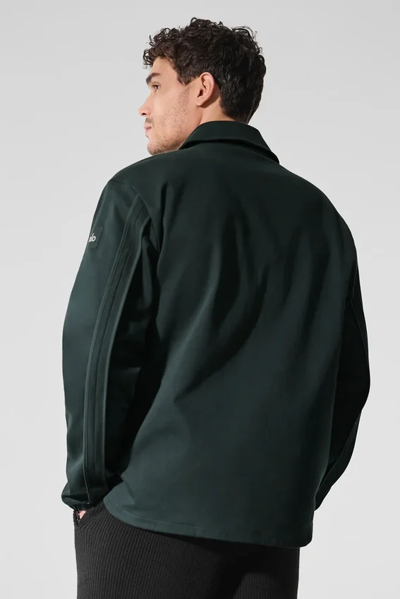 Edition Sueded Jacket – Charcoal Green