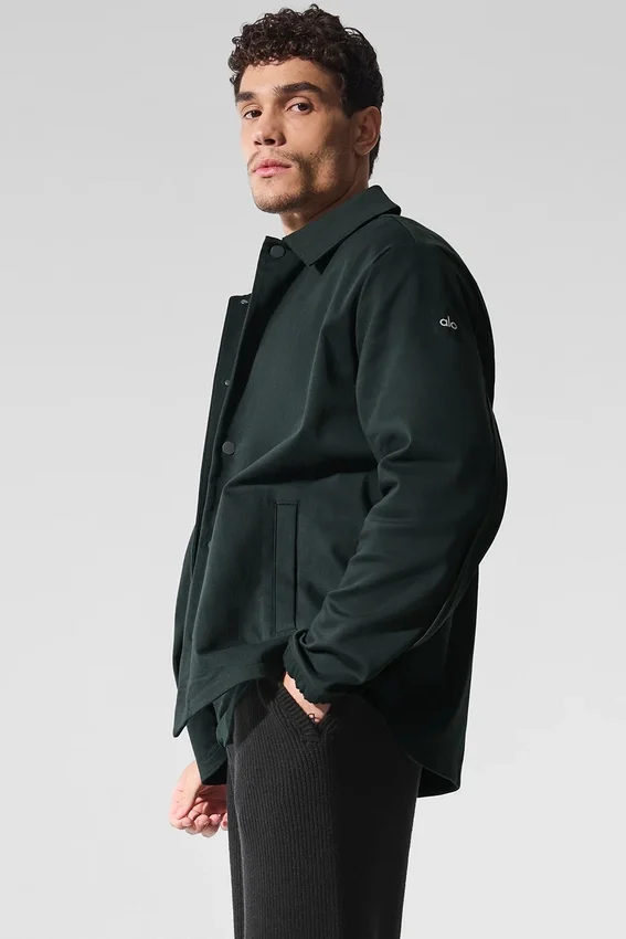 Edition Sueded Jacket – Charcoal Green