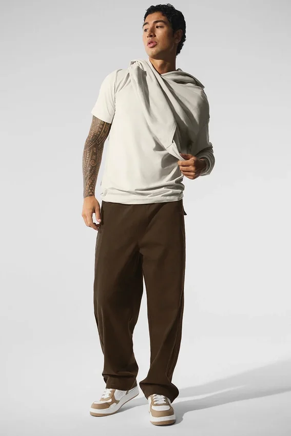 Edition Sueded Straight Leg Byxor – Espresso