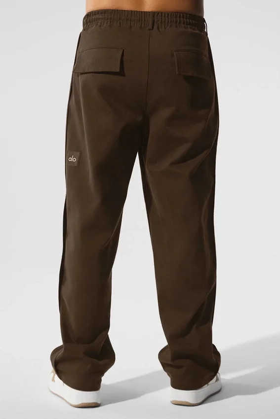 Edition Sueded Straight Leg Byxor – Espresso