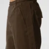 Edition Sueded Straight Leg Byxor – Espresso