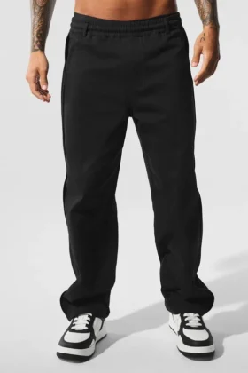 Edition Sueded Straight Leg Byxor – Svart