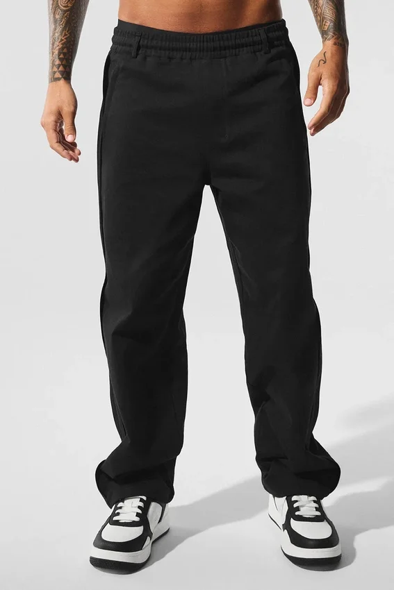 Edition Sueded Straight Leg Byxor – Svart