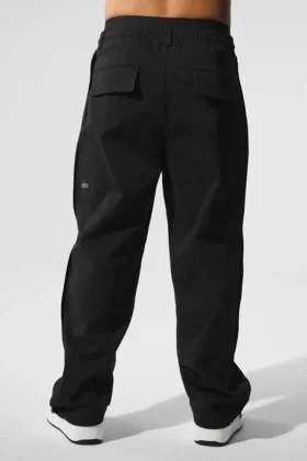 Edition Sueded Straight Leg Byxor – Svart