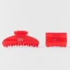Effortless Claw Clip (2-pack) – Bright Red