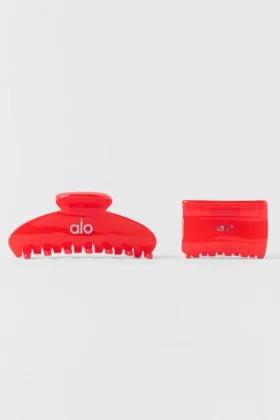 Effortless Claw Clip (2-pack) – Bright Red