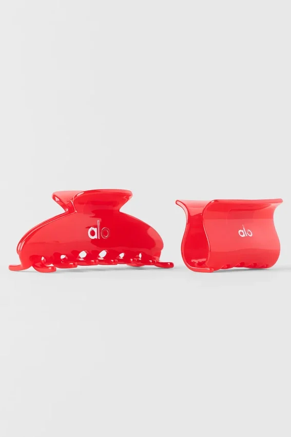 Effortless Claw Clip (2-pack) – Bright Red