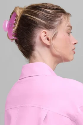 Effortless Claw Clip (2-pack) – Candy Heart Pink/Bright Red