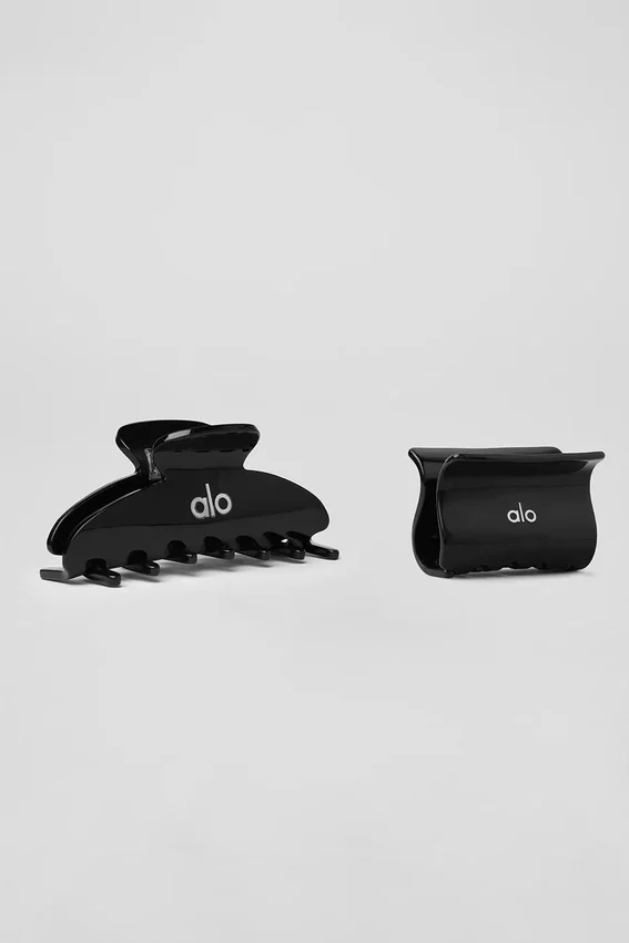 Effortless Claw Clip (2-pack) – Svart