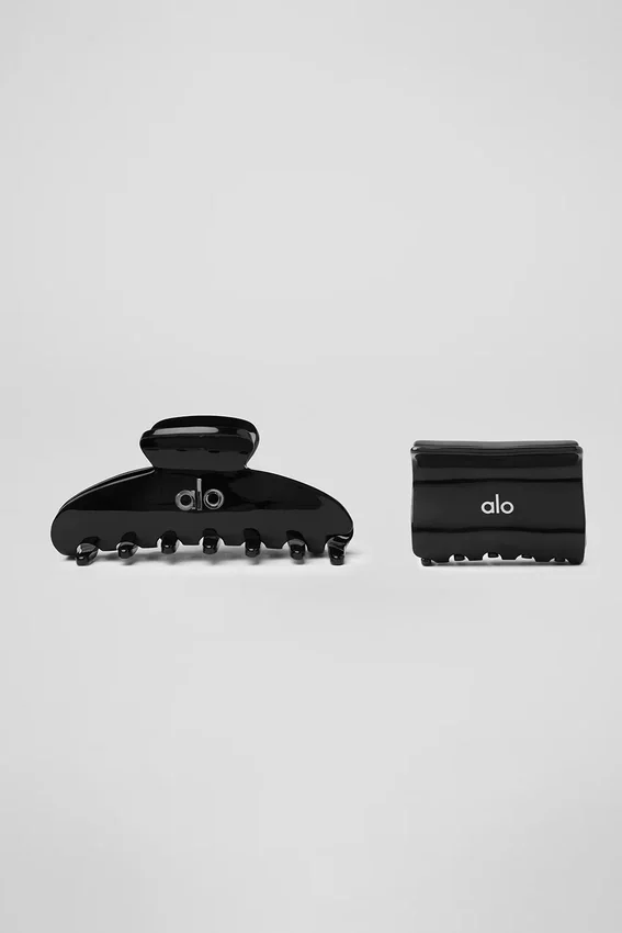 Effortless Claw Clip (2-pack) – Svart