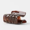 Effortless Claw Clip – brun sköldpaddsmönster