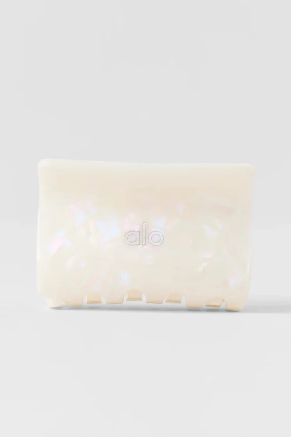Effortless Claw Clip – Vit pärla