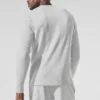 Elevate Waffle långärmad tröja – Athletic Heather Grey